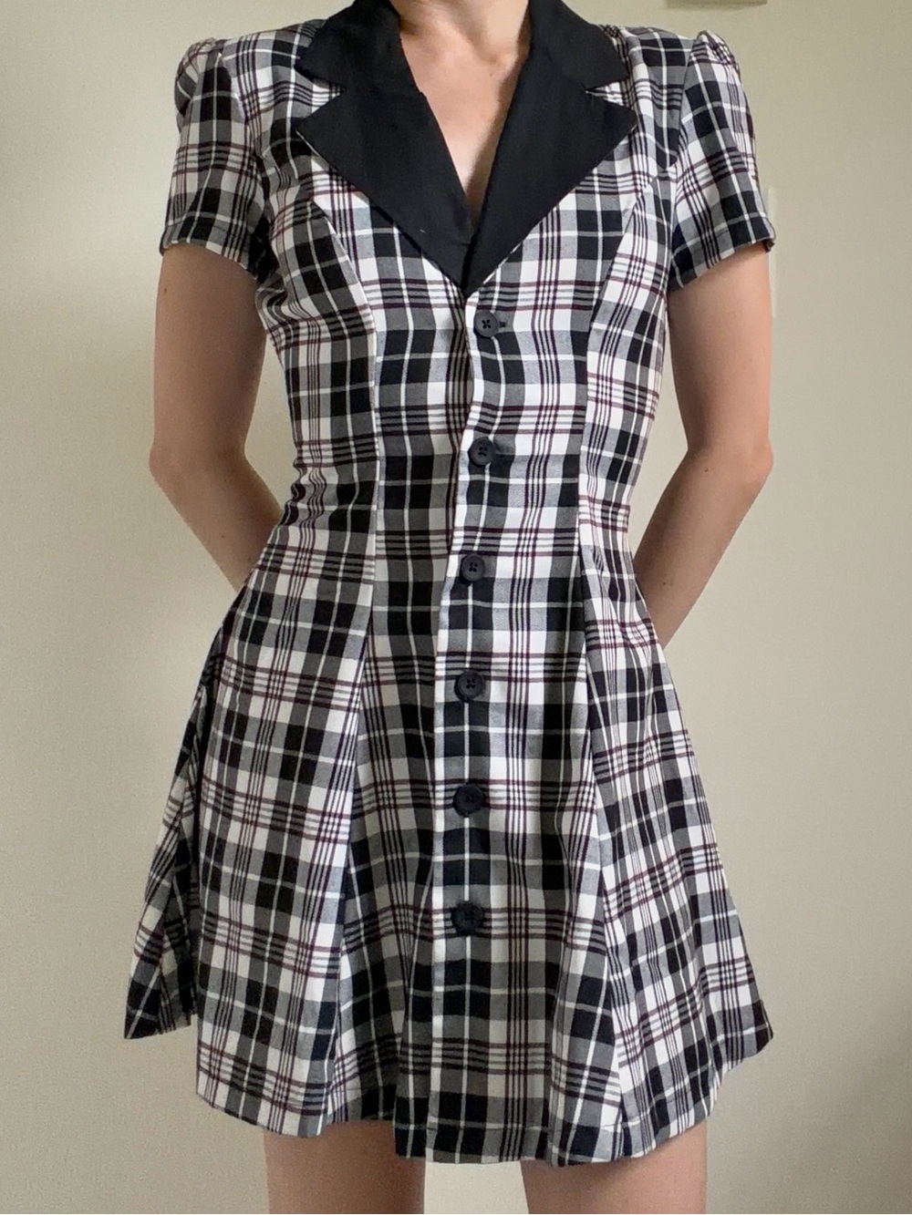 Dollskill Button Down Plaid Dress